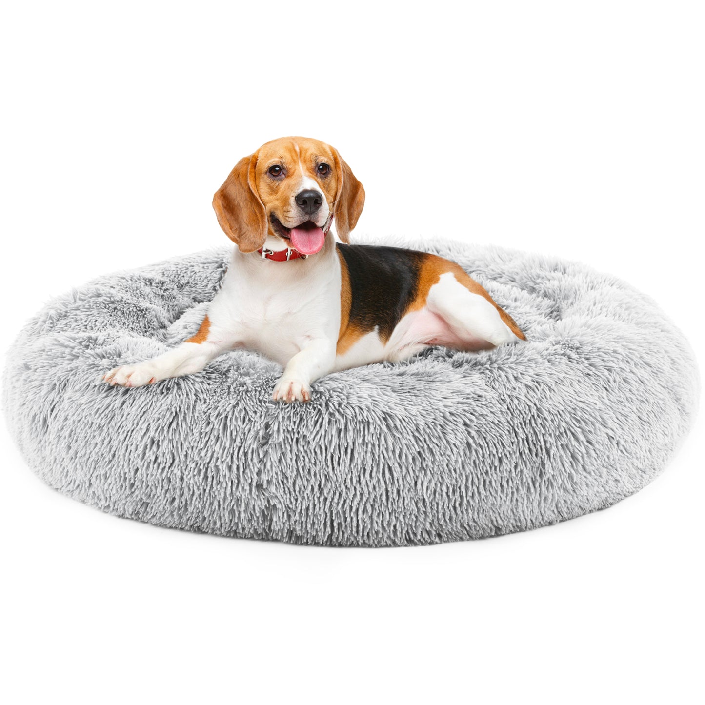 Paws In Need™ Calming Donut Dog Bed Anti-Anxiety Plush Comfort Bed