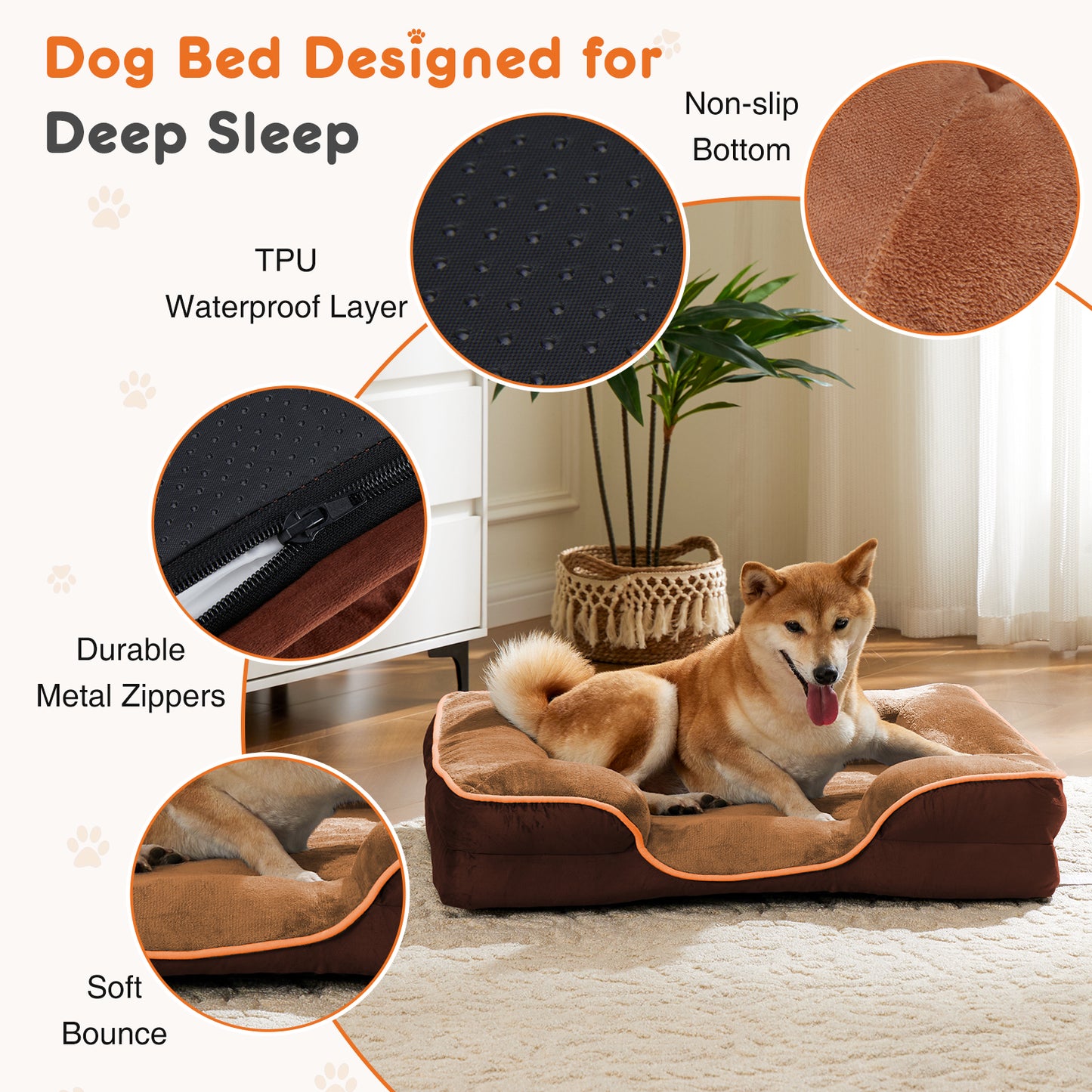 Paws In Need™ Orthopedic Memory Foam Comfort Bed